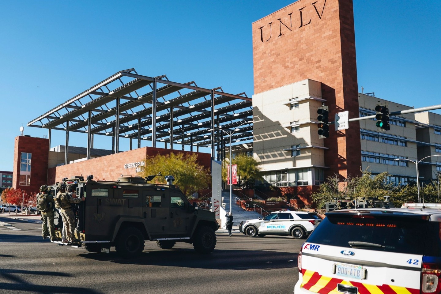 Bei einem Schusswaffenangriff an einer Universität in Las Vegas wurden drei Menschen getötet.