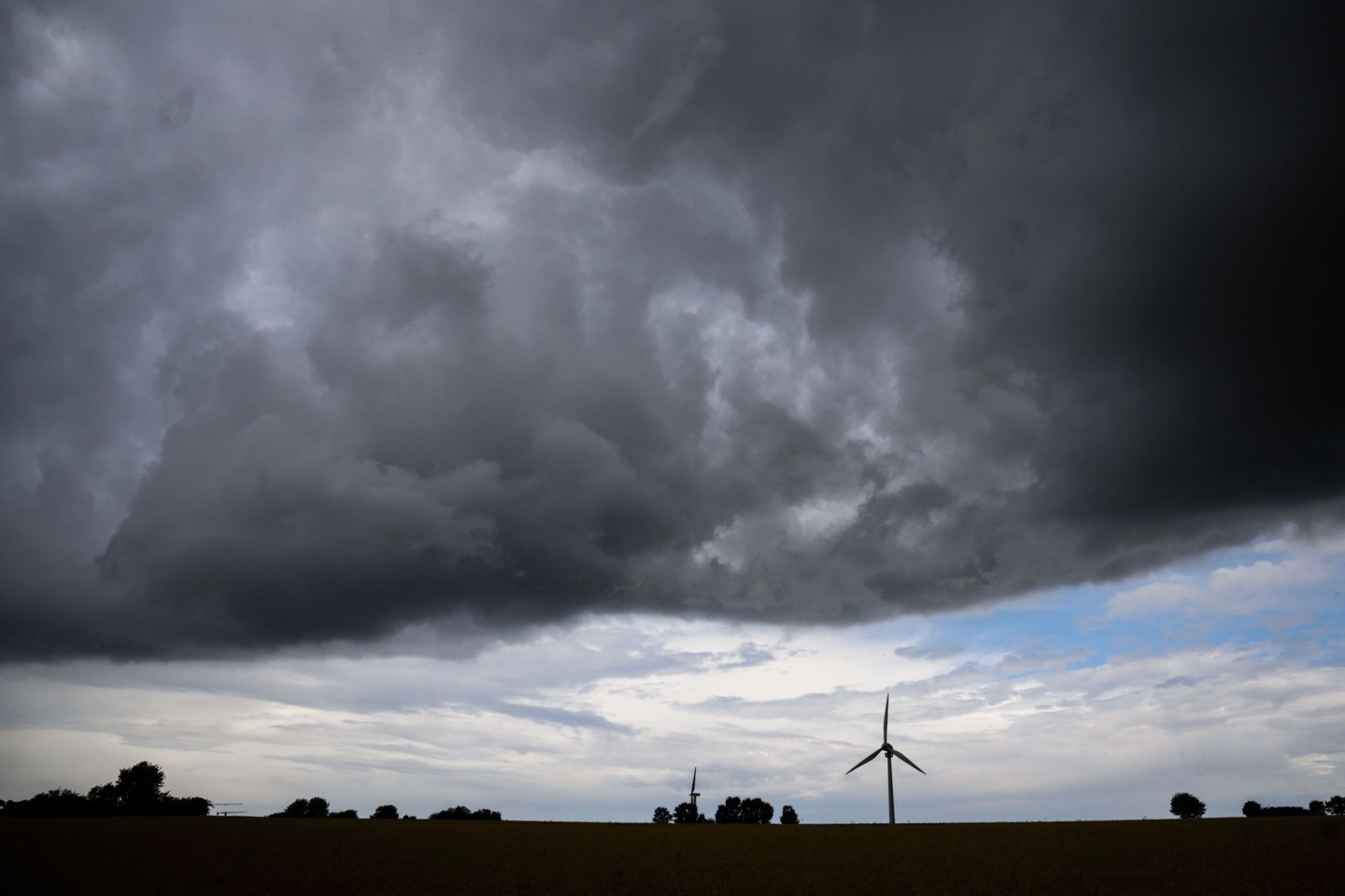 Eine Gewitterfront in der Region Hannover.